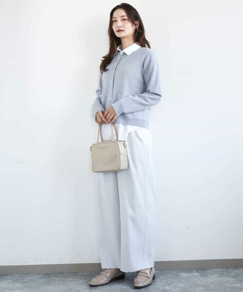 MK MICHEL KLEIN / エムケーミッシェルクラン チノ・ワークパンツ | TRストレッチワイドパンツ/洗える | 詳細17