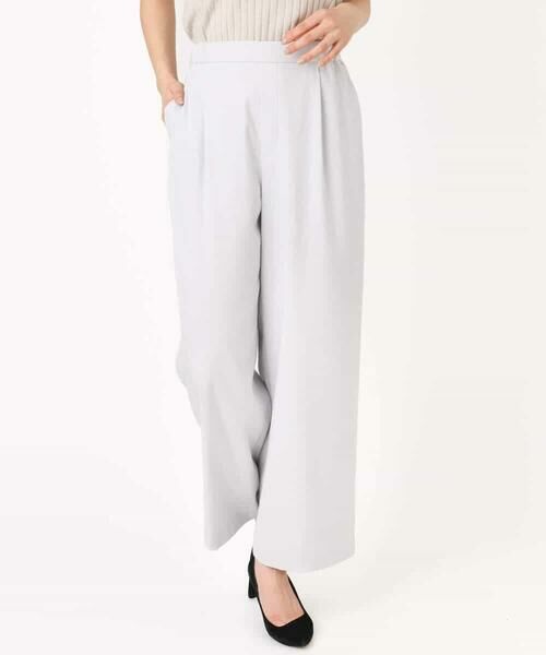 MK MICHEL KLEIN / エムケーミッシェルクラン チノ・ワークパンツ | TRストレッチワイドパンツ/洗える | 詳細23