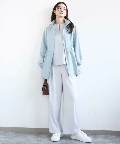 MK MICHEL KLEIN / エムケーミッシェルクラン チノ・ワークパンツ | TRストレッチワイドパンツ/洗える | 詳細8