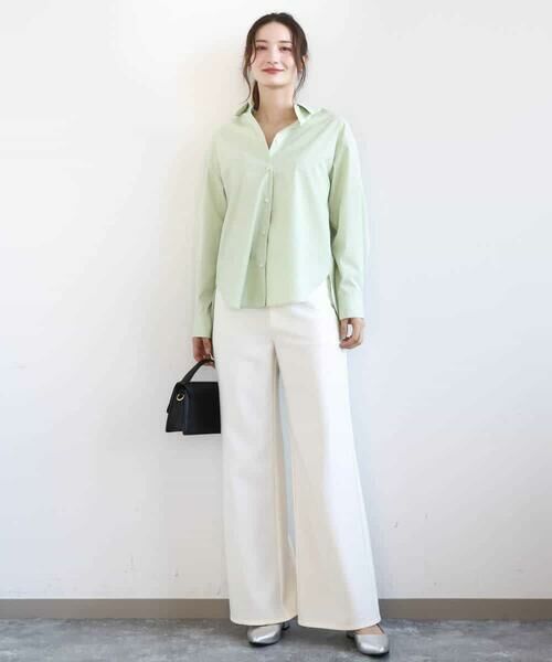 MK MICHEL KLEIN / エムケーミッシェルクラン チノ・ワークパンツ | デニムライク ストレートワイドパンツ/洗える | 詳細2