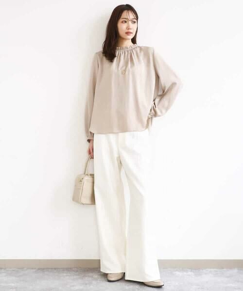 MK MICHEL KLEIN / エムケーミッシェルクラン チノ・ワークパンツ | デニムライク ストレートワイドパンツ/洗える | 詳細29