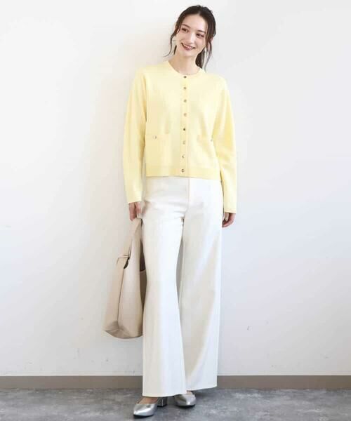 MK MICHEL KLEIN / エムケーミッシェルクラン チノ・ワークパンツ | デニムライク ストレートワイドパンツ/洗える | 詳細8