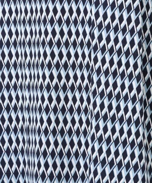 MK MICHEL KLEIN / エムケーミッシェルクラン ロング・マキシ丈ワンピース | [Iイージーケア]幾何柄ジャージーワンピース/洗える | 詳細22