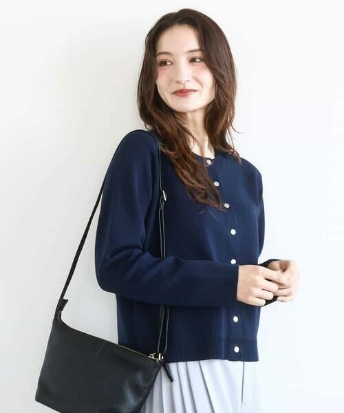 MK MICHEL KLEIN / エムケーミッシェルクラン カーディガン・ボレロ | 綿混ニットカーディガン/洗える | 詳細10