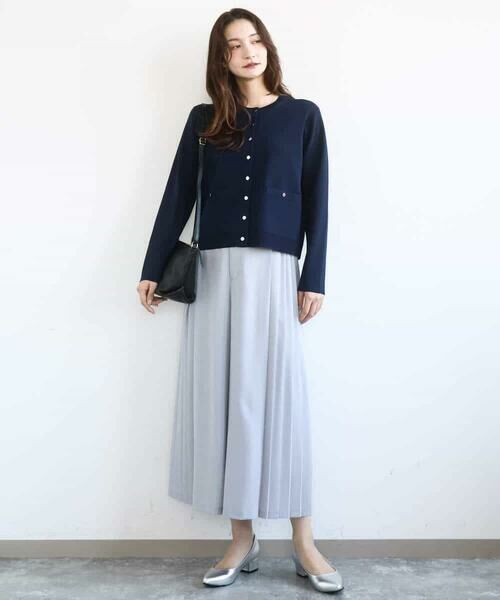 MK MICHEL KLEIN / エムケーミッシェルクラン カーディガン・ボレロ | 綿混ニットカーディガン/洗える | 詳細11