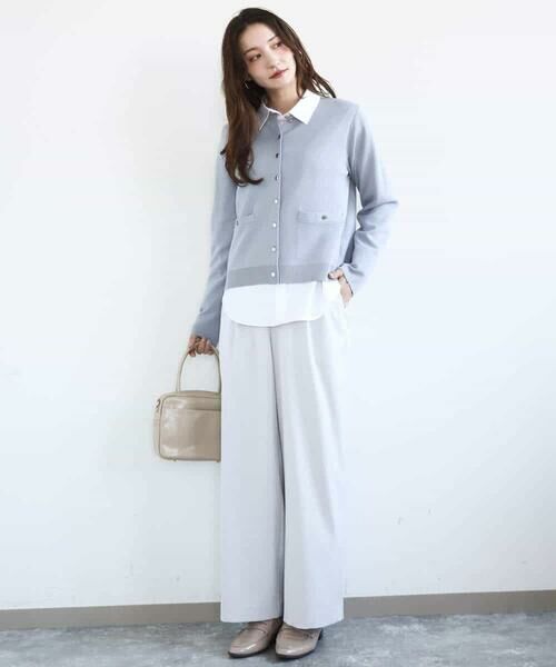 MK MICHEL KLEIN / エムケーミッシェルクラン カーディガン・ボレロ | 綿混ニットカーディガン/洗える | 詳細20