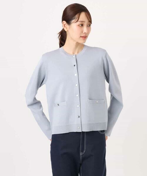 MK MICHEL KLEIN / エムケーミッシェルクラン カーディガン・ボレロ | 綿混ニットカーディガン/洗える | 詳細22