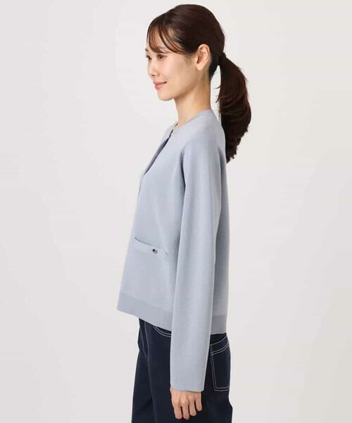 MK MICHEL KLEIN / エムケーミッシェルクラン カーディガン・ボレロ | 綿混ニットカーディガン/洗える | 詳細23