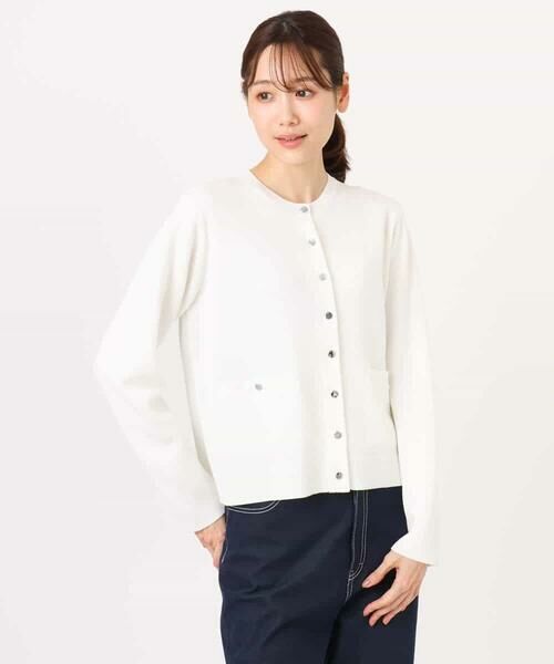 MK MICHEL KLEIN / エムケーミッシェルクラン カーディガン・ボレロ | 綿混ニットカーディガン/洗える | 詳細30