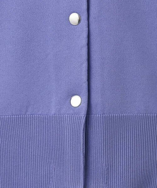 MK MICHEL KLEIN / エムケーミッシェルクラン カーディガン・ボレロ | ドット釦Vネックカーディガン(無地・ボーダー)/洗える | 詳細23