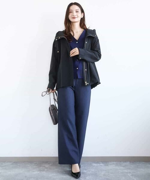 MK MICHEL KLEIN / エムケーミッシェルクラン カーディガン・ボレロ | ドット釦Vネックカーディガン(無地・ボーダー)/洗える | 詳細3