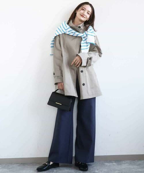 MK MICHEL KLEIN / エムケーミッシェルクラン カーディガン・ボレロ | ドット釦Vネックカーディガン(無地・ボーダー)/洗える | 詳細9