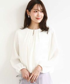 MK MICHEL KLEIN / エムケーミッシェルクラン シャツ・ブラウス | バルーンヘムブラウス/洗える