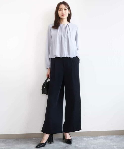 MK MICHEL KLEIN / エムケーミッシェルクラン シャツ・ブラウス | バルーンヘムブラウス/洗える | 詳細11