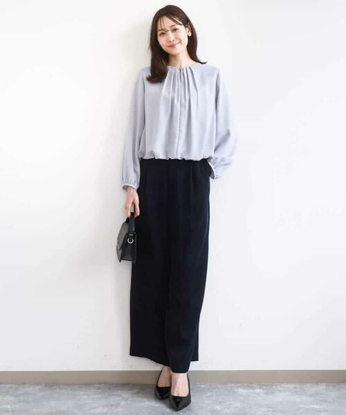 MK MICHEL KLEIN / エムケーミッシェルクラン シャツ・ブラウス | バルーンヘムブラウス/洗える | 詳細12