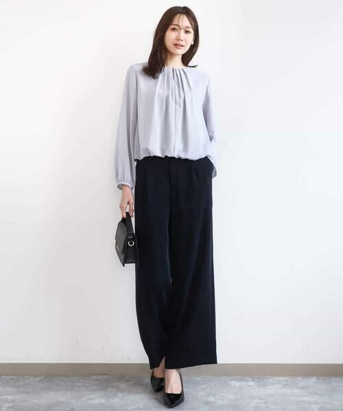 MK MICHEL KLEIN / エムケーミッシェルクラン シャツ・ブラウス | バルーンヘムブラウス/洗える | 詳細13