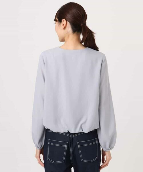 MK MICHEL KLEIN / エムケーミッシェルクラン シャツ・ブラウス | バルーンヘムブラウス/洗える | 詳細16