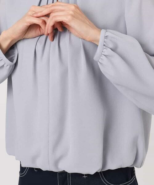 MK MICHEL KLEIN / エムケーミッシェルクラン シャツ・ブラウス | バルーンヘムブラウス/洗える | 詳細20