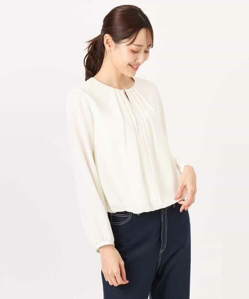 MK MICHEL KLEIN / エムケーミッシェルクラン シャツ・ブラウス | バルーンヘムブラウス/洗える | 詳細24