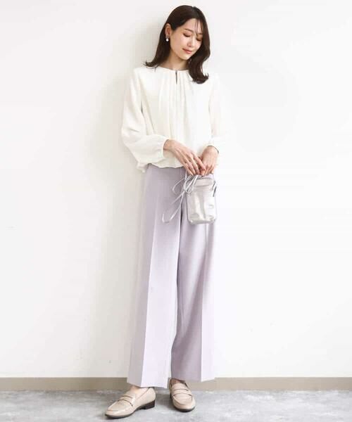 MK MICHEL KLEIN / エムケーミッシェルクラン シャツ・ブラウス | バルーンヘムブラウス/洗える | 詳細3