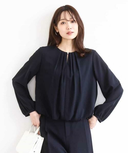 MK MICHEL KLEIN / エムケーミッシェルクラン シャツ・ブラウス | バルーンヘムブラウス/洗える | 詳細6