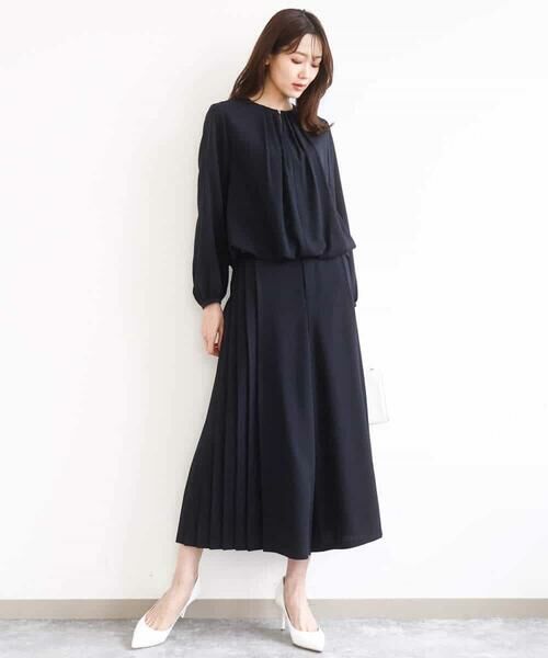 MK MICHEL KLEIN / エムケーミッシェルクラン シャツ・ブラウス | バルーンヘムブラウス/洗える | 詳細8