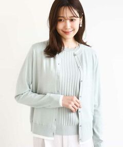 MK MICHEL KLEIN / エムケーミッシェルクラン ニット・セーター | 配色デザインカラーニットアンサンブル/洗える