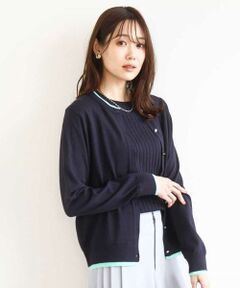 MK MICHEL KLEIN / エムケーミッシェルクラン ニット・セーター | 配色デザインカラーニットアンサンブル/洗える