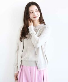 MK MICHEL KLEIN / エムケーミッシェルクラン ニット・セーター | 配色デザインカラーニットアンサンブル/洗える