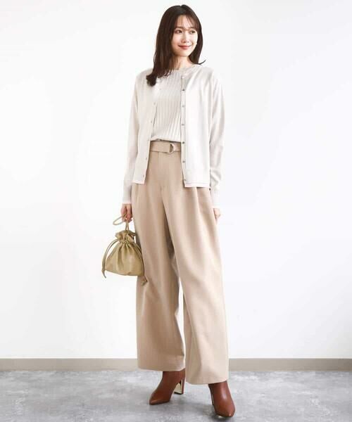 MK MICHEL KLEIN / エムケーミッシェルクラン ニット・セーター | 配色デザインカラーニットアンサンブル/洗える | 詳細19