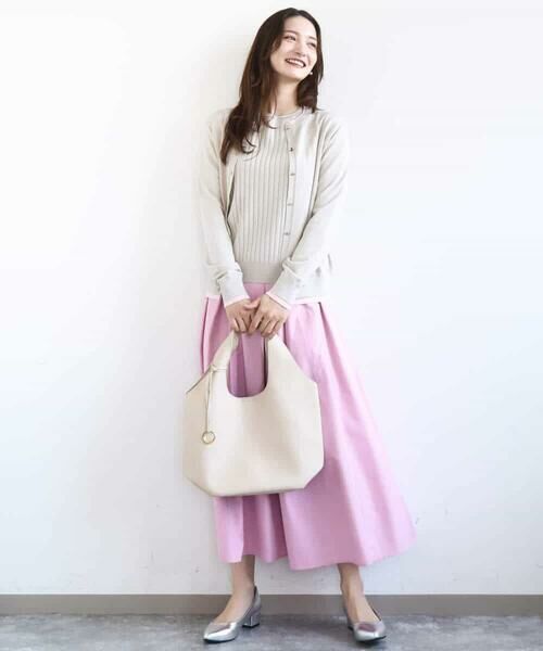 MK MICHEL KLEIN / エムケーミッシェルクラン ニット・セーター | 配色デザインカラーニットアンサンブル/洗える | 詳細20