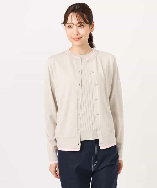 MK MICHEL KLEIN / エムケーミッシェルクラン ニット・セーター | 配色デザインカラーニットアンサンブル/洗える | 詳細25