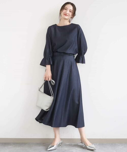 MK MICHEL KLEIN / エムケーミッシェルクラン ショルダーバッグ | シュリングレザー台形ショルダーバッグ | 詳細18