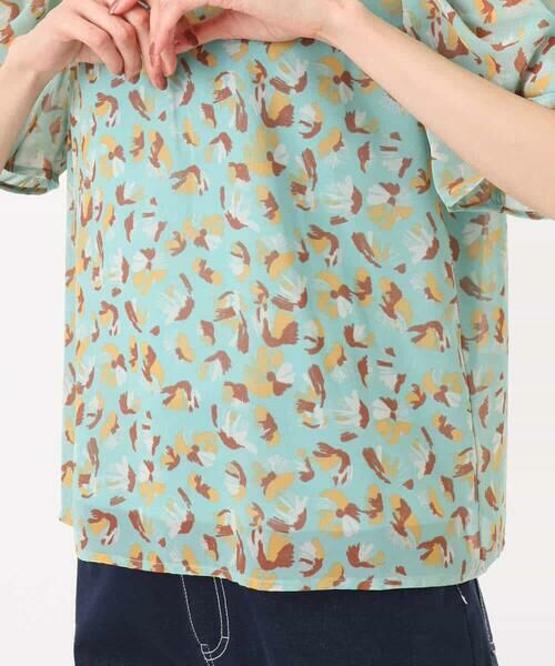 MK MICHEL KLEIN / エムケーミッシェルクラン シャツ・ブラウス | タックスリーブ花柄シフォンブラウス/洗える | 詳細21