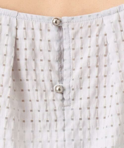 MK MICHEL KLEIN / エムケーミッシェルクラン シャツ・ブラウス | シアーチェック柄タックスリーブブラウス/洗える | 詳細19