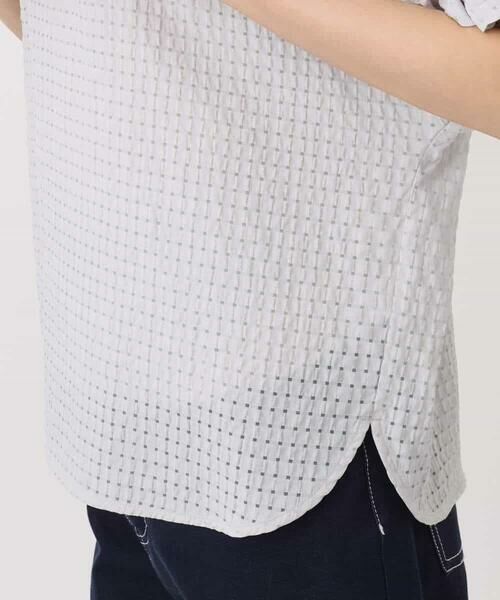 MK MICHEL KLEIN / エムケーミッシェルクラン シャツ・ブラウス | シアーチェック柄タックスリーブブラウス/洗える | 詳細21