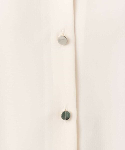 MK MICHEL KLEIN / エムケーミッシェルクラン シャツ・ブラウス | Vネックサテンブラウス/洗える | 詳細22