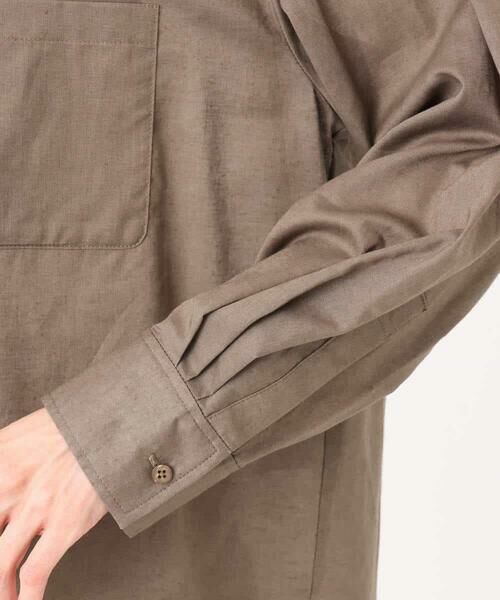 MK MICHEL KLEIN / エムケーミッシェルクラン シャツ・ブラウス | リネン混カラーシャツブラウス/接触冷感/洗える | 詳細28