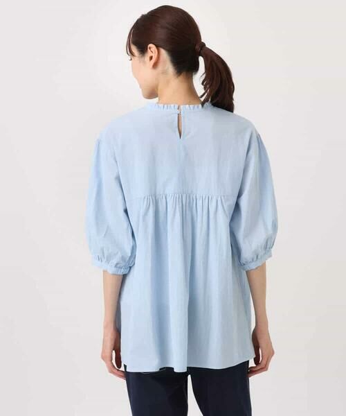 MK MICHEL KLEIN / エムケーミッシェルクラン シャツ・ブラウス | コットンピンタックチュニックブラウス/洗える | 詳細11