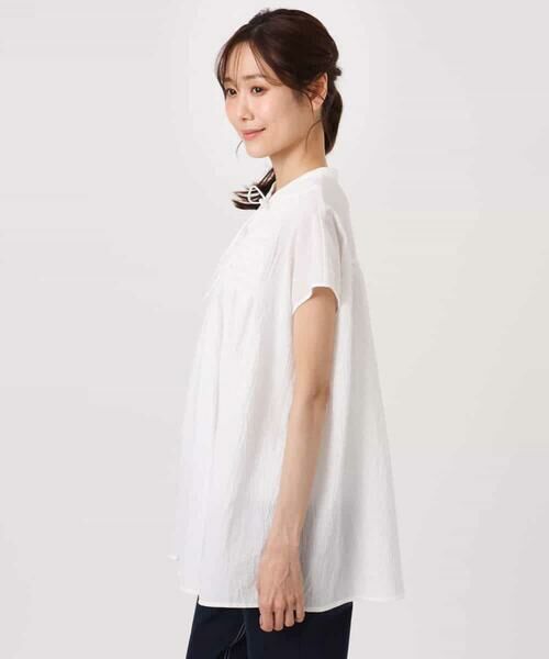 MK MICHEL KLEIN / エムケーミッシェルクラン シャツ・ブラウス | [洗える]ハンドスモッキングブラウス | 詳細10