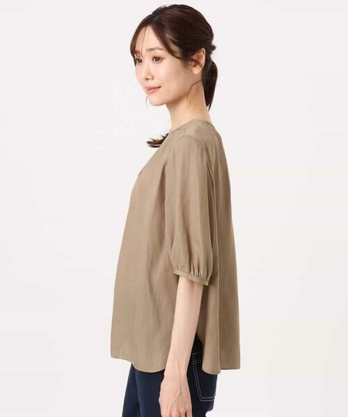 MK MICHEL KLEIN / エムケーミッシェルクラン シャツ・ブラウス | [UVカット/接触冷感/洗える]サテン フロントタックデザインブラウス | 詳細16