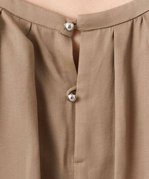 MK MICHEL KLEIN / エムケーミッシェルクラン シャツ・ブラウス | [UVカット/接触冷感/洗える]サテン フロントタックデザインブラウス | 詳細19