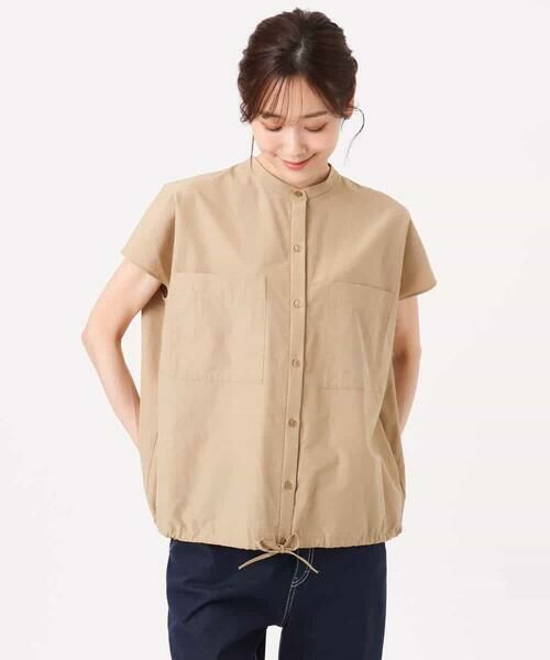 MK MICHEL KLEIN / エムケーミッシェルクラン シャツ・ブラウス | [接触冷感/洗える]ドロストデザインバンドカラーブラウス | 詳細19