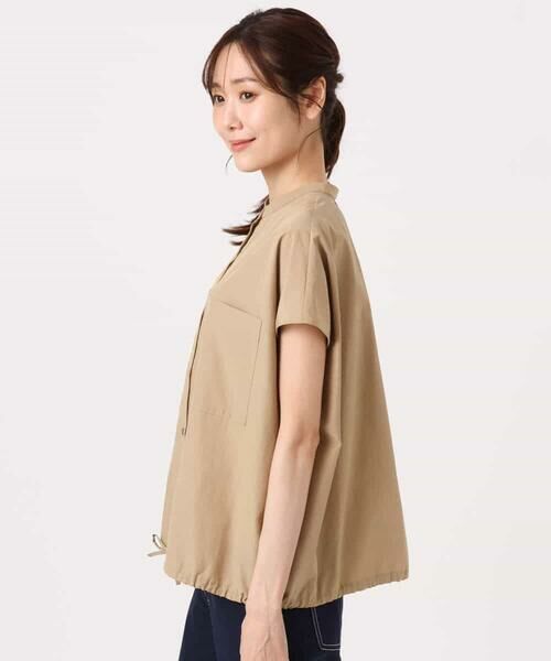 MK MICHEL KLEIN / エムケーミッシェルクラン シャツ・ブラウス | [接触冷感/洗える]ドロストデザインバンドカラーブラウス | 詳細20