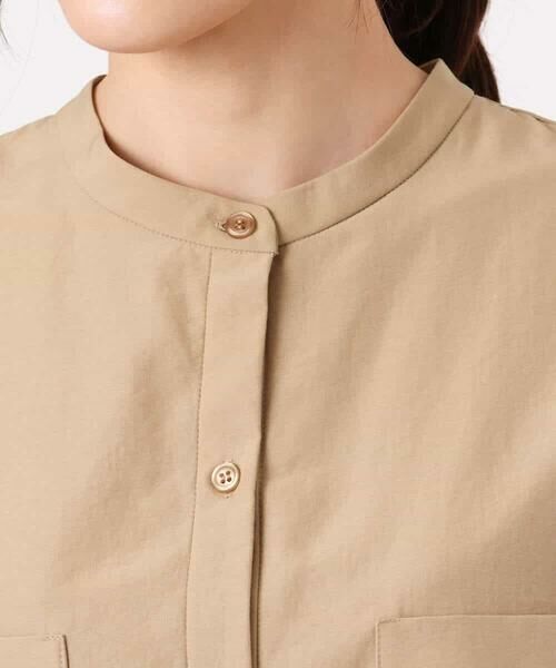 MK MICHEL KLEIN / エムケーミッシェルクラン シャツ・ブラウス | [接触冷感/洗える]ドロストデザインバンドカラーブラウス | 詳細22