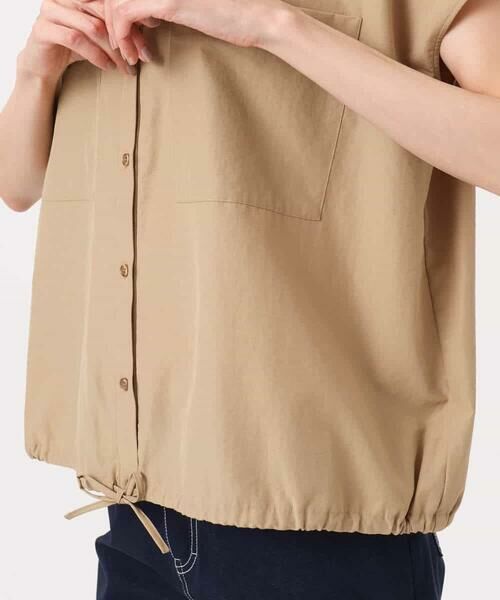 MK MICHEL KLEIN / エムケーミッシェルクラン シャツ・ブラウス | [接触冷感/洗える]ドロストデザインバンドカラーブラウス | 詳細25