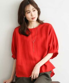 MK MICHEL KLEIN / エムケーミッシェルクラン シャツ・ブラウス | [UVカット/接触冷感/洗える]ボリュームスリーブブラウス