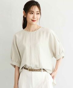 MK MICHEL KLEIN / エムケーミッシェルクラン シャツ・ブラウス | [UVカット/接触冷感/洗える]ボリュームスリーブブラウス