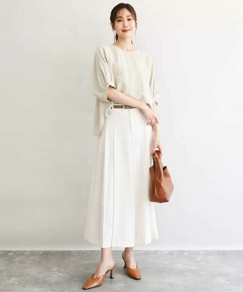 MK MICHEL KLEIN / エムケーミッシェルクラン シャツ・ブラウス | [UVカット/接触冷感/洗える]ボリュームスリーブブラウス | 詳細21