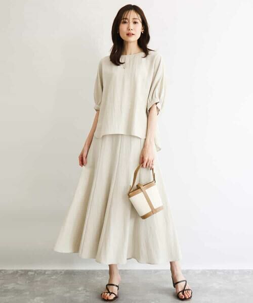 MK MICHEL KLEIN / エムケーミッシェルクラン シャツ・ブラウス | [UVカット/接触冷感/洗える]ボリュームスリーブブラウス | 詳細24